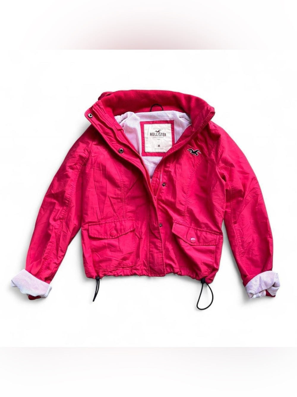 Bright Pink Hollister Lightweight Jacket